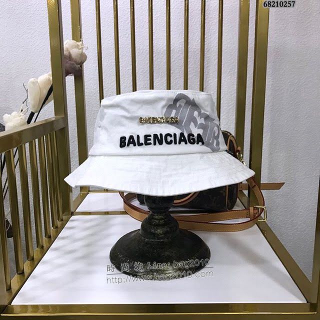 Balenciaga男女同款帽子 巴黎世家2021新款長標簡約風漁夫帽遮陽帽  mm1437